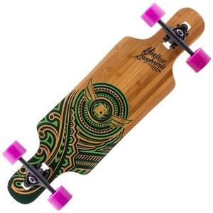 ML8610 Raven II Natural/Green Complete Dropthrough Longboard