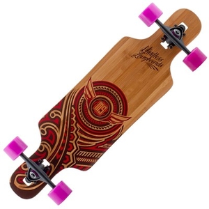 ML8610 Raven II Natural/Red Complete Dropthrough Longboard
