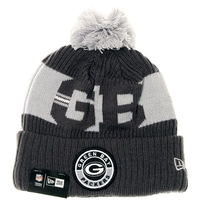 NFL Sideline Bobble Knit 2020 Grey Beanie - Green Bay Packers