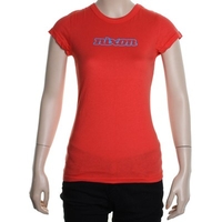 Nixon Capped Girls S/S Tee - Lava Red