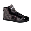 Nolan Black/Stripes Canvas Womens Shoe
