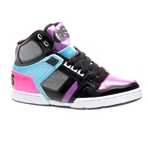 NYC 83 Slim Girls Black/Cyan/Pink Shoe