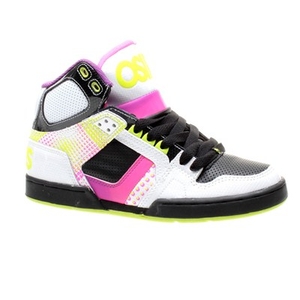 NYC 83 Slim Girls White/Black/Fade Shoe