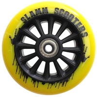 Nylon Core 110mm Scooter Wheel and Bearings - Yellow