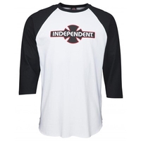 O.G.B.C. 3/4 Sleeve Baseball T-Shirt - Black/White