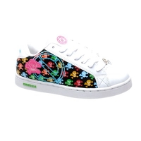 Open K Skulls Black/Multi Kids Shoe