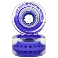 Outdoor Classic 65mm/78a Roller Skate Wheels - Clear/Lavender