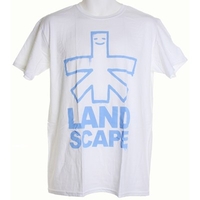 Outline Logo S/S T-Shirt - White/Sky Blue