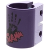 Oversized Double Collar Clamp - Purple
