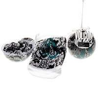 Party Ballz Sock Ornament - Black