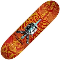 Peralta Skull & Sword 242 8inch Skateboard Deck - Red