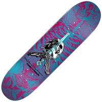 Peralta Skull & Sword 245 8.75inch Skateboard Deck - Pink