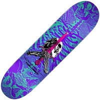 Peralta Skull & Sword 248 8.25inch Skateboard Deck - Turquoise/Purple
