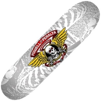 Peralta Winged Ripper 242 8inch Skateboard Deck - Silver