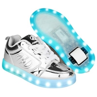 Premium 1 Lo Silver Chrome Kids Heely Shoe
