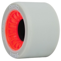 Presto 59mm/93a Roller Skate Wheels- Grey/Red