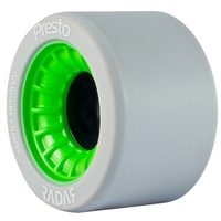 Presto 59mm/99a Roller Skate Wheels- Grey/Green
