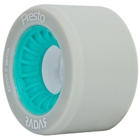 Presto 62mm/88a Roller Skate Wheels- Grey/Turquoise