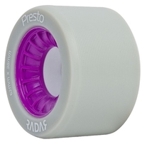 Presto 62mm/97a Roller Skate Wheels- Grey/Purple