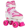 Pulse White/Pink Quad Roller Skates