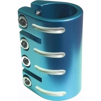Quad Collar Scooter Clamp - Blue (inc Shim)