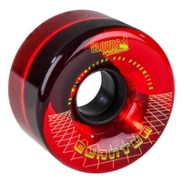 Quantum 62 - 62mm/80a Roller Skate Wheels - Clear Red