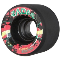 Quickie Stickie 59mm/91a Roller Skate Wheels- Black