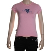 Raw Edge S/S Tee - Light Pink