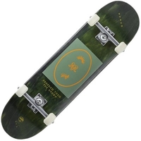 Recruit Whiskey 8 Multi Complete Skateboard - Black/Green