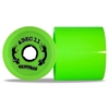 Reflex Centrax 77mm/80A Longboard Wheels - Lime