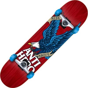 Rise Above Woodgrain Medium Complete Skateboard