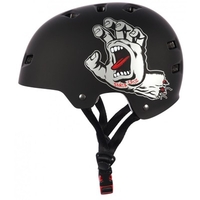 Santa Cruz Screaming Hand Matt Black Skate/BMX Helmet
