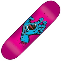 Screaming Hand 7.8inch Skateboard Deck - Pink