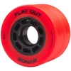 Sonar Flat Out 62mm/88a Roller Skate Wheels- Red