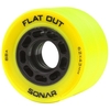 Sonar Flat Out 62mm/88a Roller Skate Wheels- Yellow