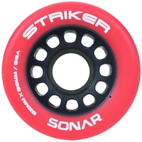 Sonar Striker 62mm/88a Roller Skate Wheels - Red