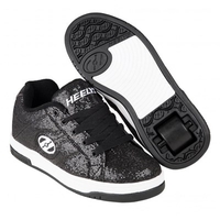 Split Black/Disco Glitter Kids Heely Shoe