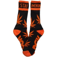Stay Smokin Socks - Black/Orange