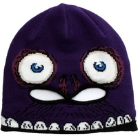 Strange Face Mask Youths Beanie - Purple