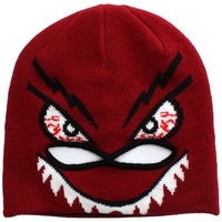 Strange Face Mask Youths Beanie - Red