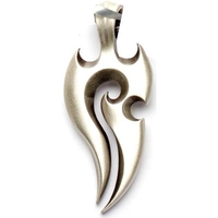 Summer Fern Silver Matte Pendant