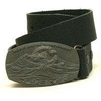Sun In Your Face Leather Belt - Black