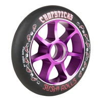 Sushi Rolls Aluminium Hub Scooter Wheel - Black/Purple