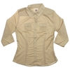 Suzie Q 3/4 Solid Shirt - Khaki