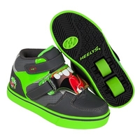 Tornado Dark Grey/Light Grey/Green Heely Shoe