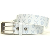 Trabendo White Leather Belt