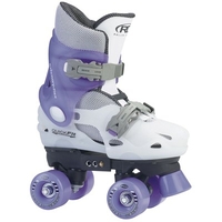 Trans 400 White/Lilac Quad Roller Skates