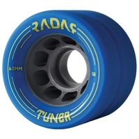 Tuner 62mm Derby Roller Skate Wheels-Ice Blue