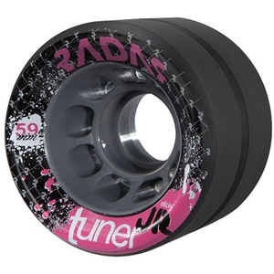 Tuner JR 59mm Derby Roller Skate Wheels- Black