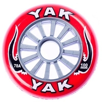Ultra High Rebound Red/Silver 100mm/78a Scooter Wheels